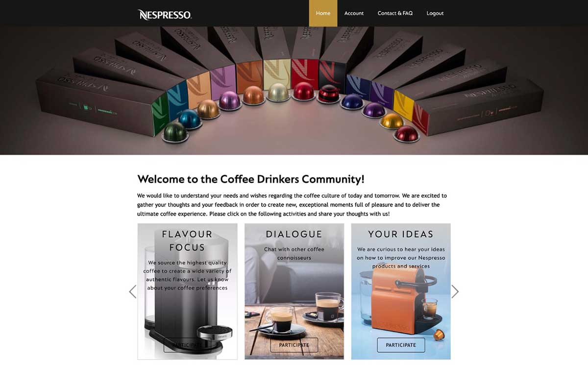 Nespresso community