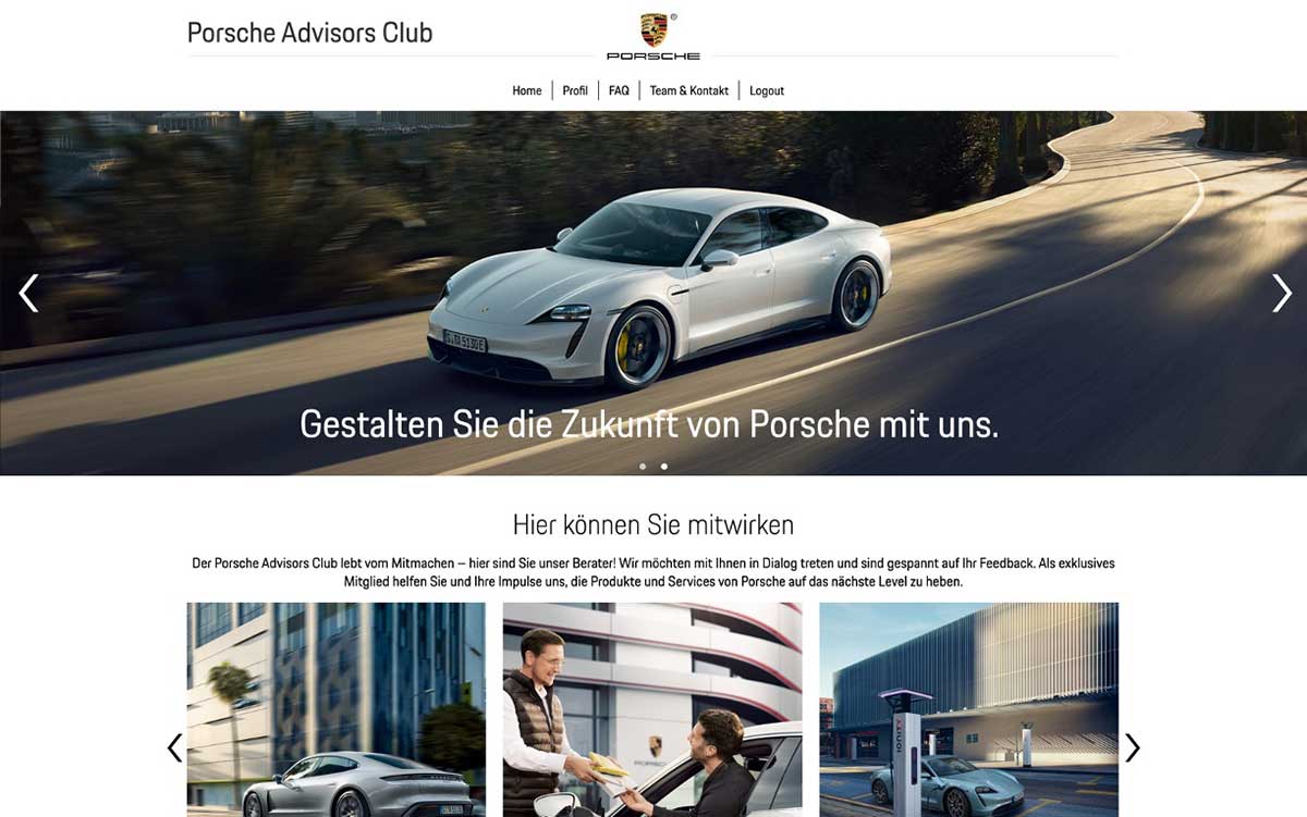 Porsche Community Login